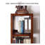 Bibliothèque ouverte traditionnelle en bois de style paulownia