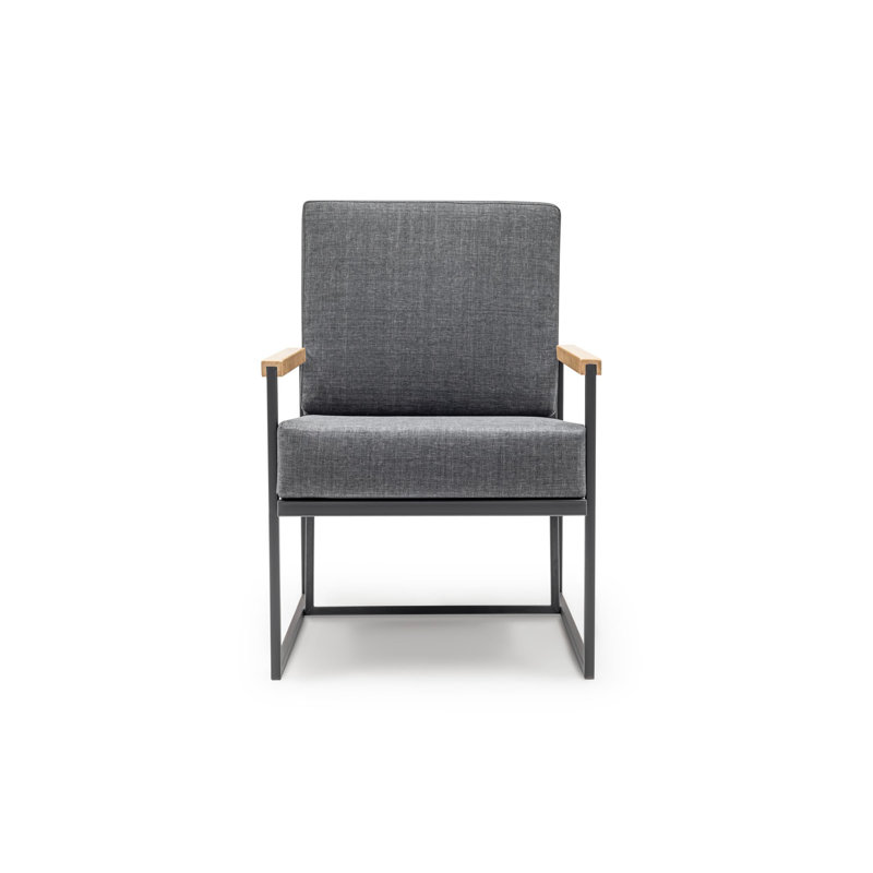 Anibella Outdoor Lounge Chair, Dark Grey, Dark Grey