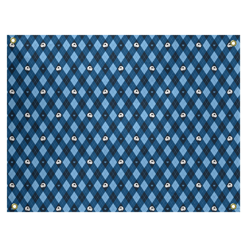 Tapisserie argyle crâne par katelyn elizabeth Kitterman, Intérieur, H 91 po x l 107,5 po