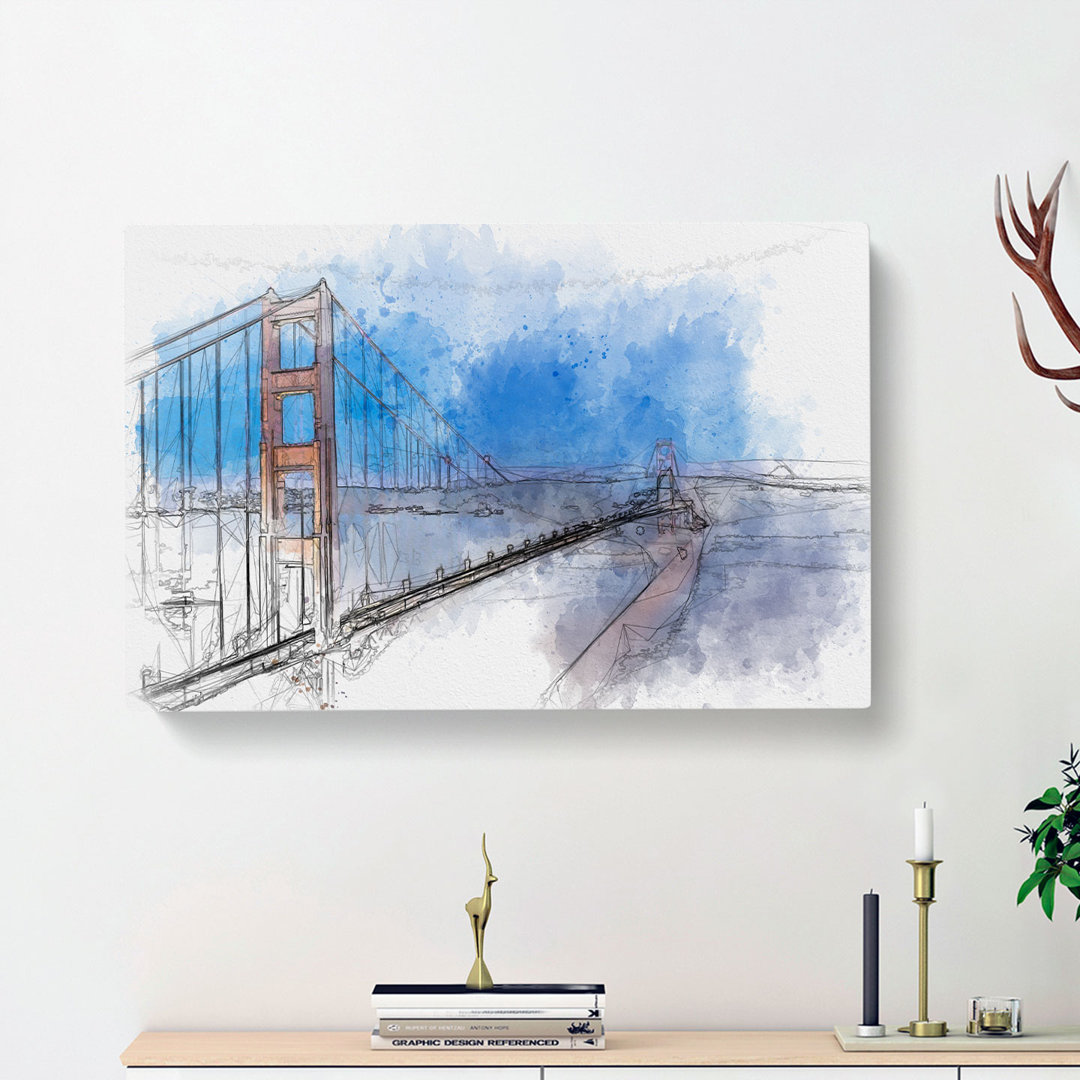 Golden Gate Suspension Bridge - Wrapped Canvas