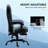 Massage Office Chair High Back Executive Recliner With Lumbar Support,Footrest,Reclining Back,Adjustable Heigh-804675573