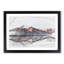 Mountain Sunshine in Canada in Abstract - Picture Frame Graphic Art Print-55731097-55731098