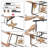 Doly 12-Light Black and Gold Kitchen Island Pendant Light