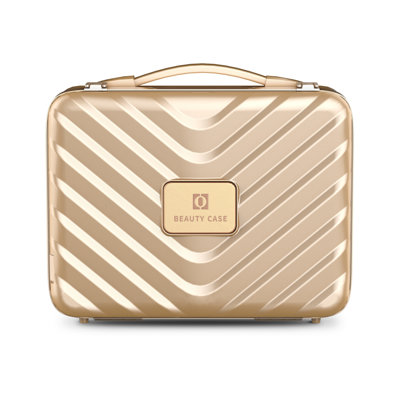 Portable Makeup Organizer Makeup Tool Case With Led Mirror Pink