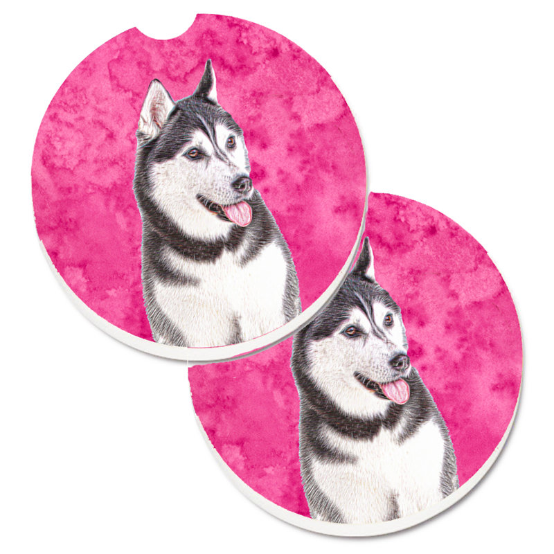 Sous-verre barbu collie voiture, Malamute d’Alaska