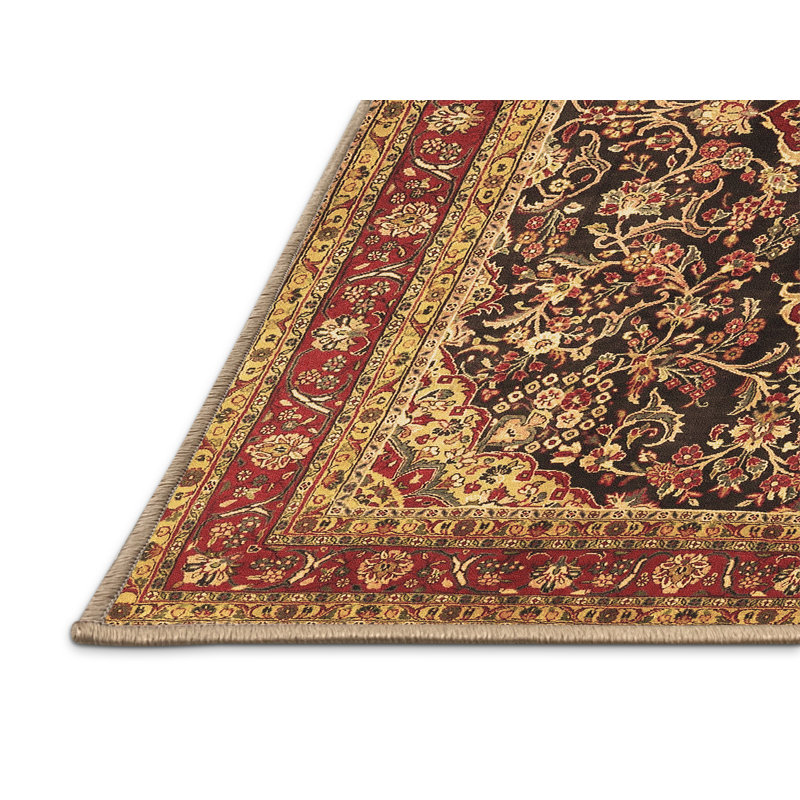 Tapis brun traditionnel Traditional 4494, Rectangle 7 pi x 9 pi
