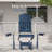 Glider Adirondack Chair with 3-Position Adjust, Wood-Like HDPE Patio Chair, All-Weather for Outdoor, 350lb Capacity-470630788