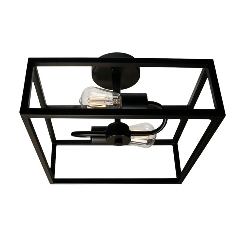 Plafonnier semi-encastré 2 lumières 13 po