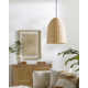 Declo Single Light Rattan Plug-in Pendant