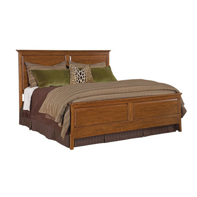 Eliades Solid Wood Panel Bed