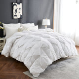 All Seasons Pinch Pleat Feather Down Comforter Warm and Breathable for Cozy Sleep