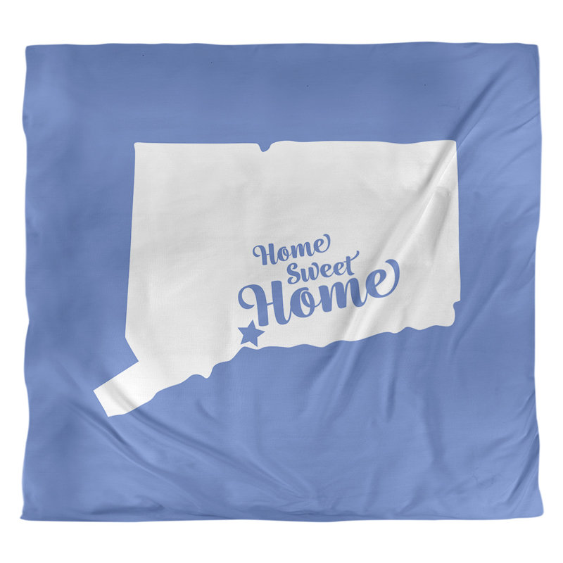 Housse de couette home new refuge, Housse de couette pour très grand lit, Bleu, Microfibre
