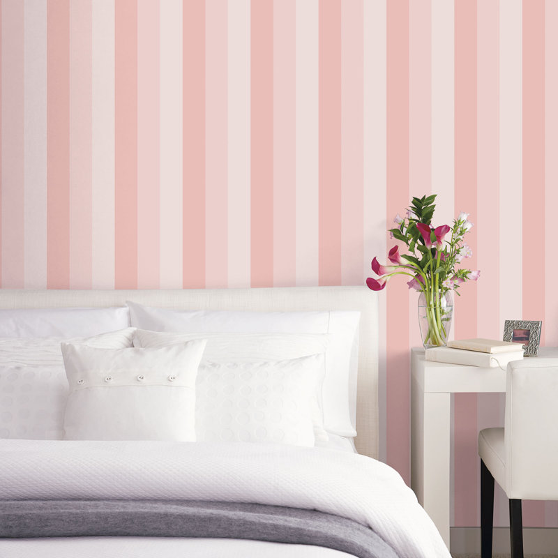 Floson 10m x 53cm Matte Wallpaper Roll, Pink