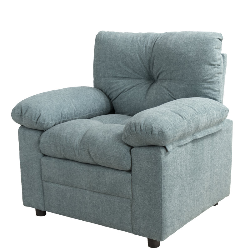 Markan Upholstered Armchair, Blue