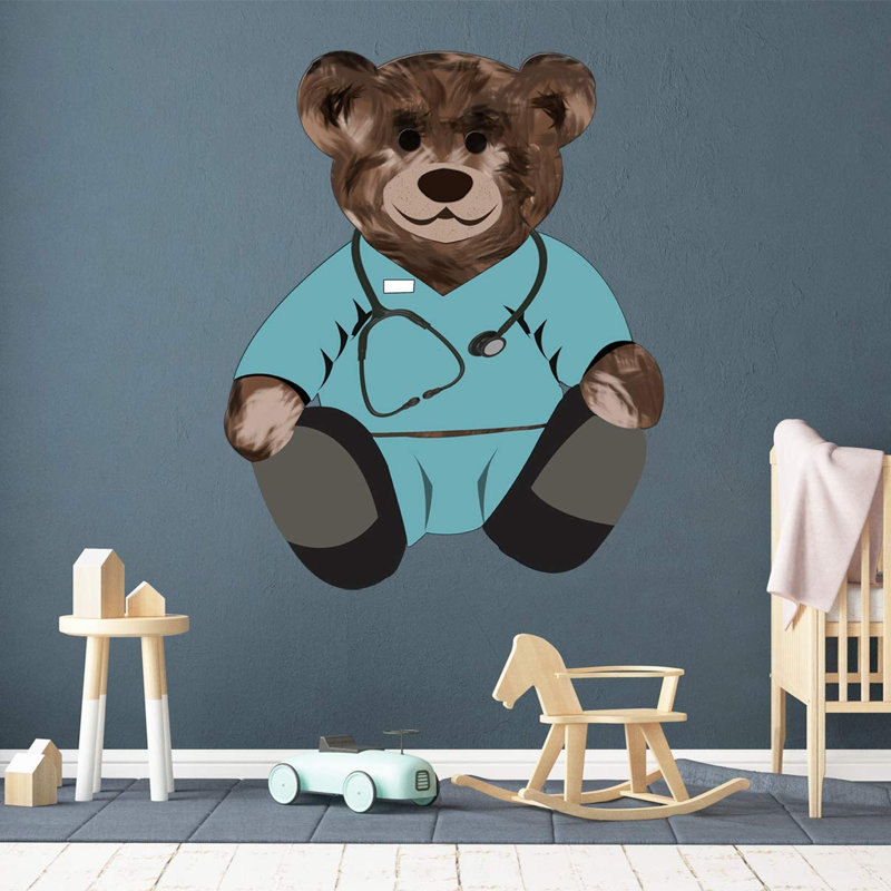 Décalcomanie murale doctor teddy Cline, H 24 po x l 20 po