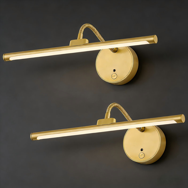 Lampe DEL 12,6 "à piles à intensité variable avec 3 températures de couleur (3000K / 4000K / 5500K), Doré