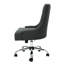 Chaise de bureau gris foncé, capitonnage à point de diamant, chaise pivotante à hauteur réglable avec, couleur, roulement