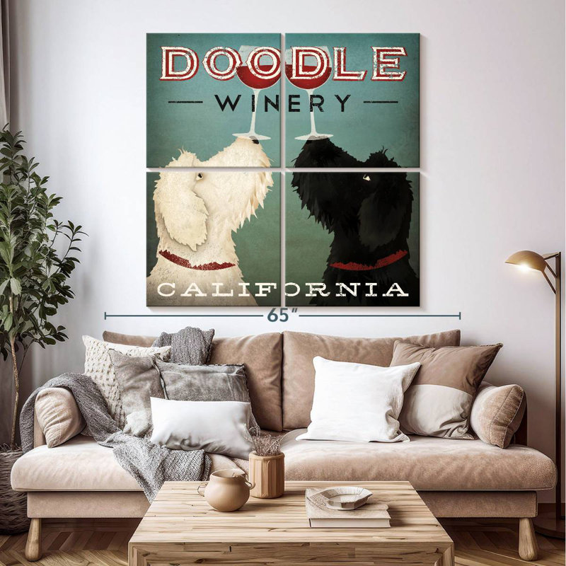Tergel Doodle Wine, 50'' H x 50'' W