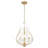 Claudine Modern Gold 4 Light Chandelier-123383829-123383830