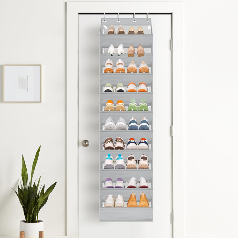 Rangement pour chaussures 10 niveaux, Gris