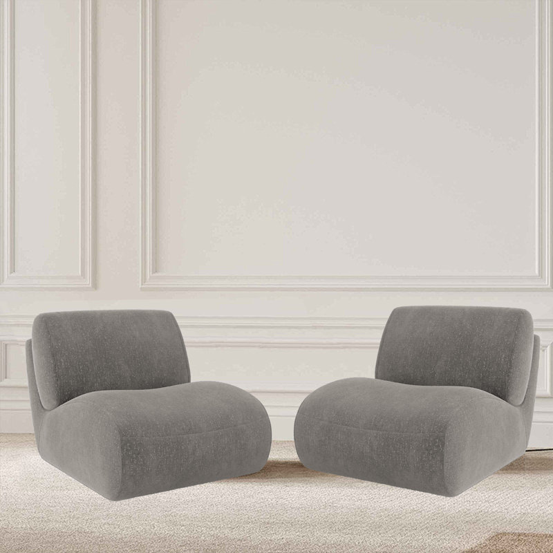 Nita Swivel 84.1 Cm Wide Swivel Lounge Chair, Taupe