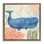 Aquarelle de baleine fantaisiste sous l'eau