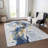 Machine Washable Indoor/Outdoor Claudian ACN1524 Blue Rug-109535605
