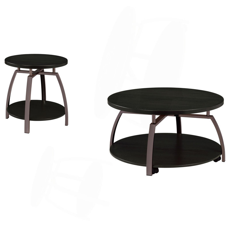 Ensemble de tables basses rondes 2 pièces Starrett