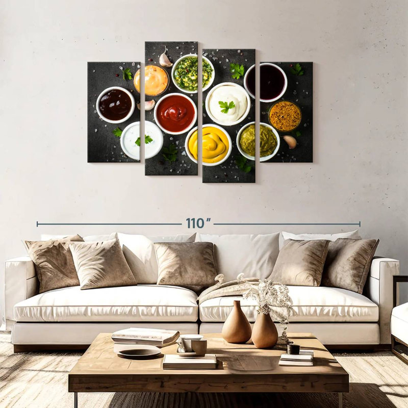 Yarlin Sauce Bowls, 48" H x 75" W
