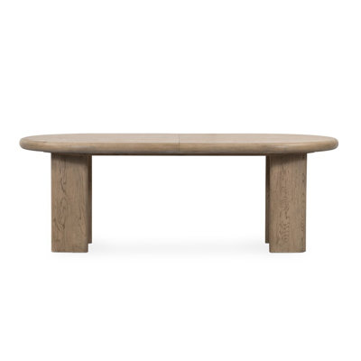 Jaylen Oval Oak Extendable Dining Table