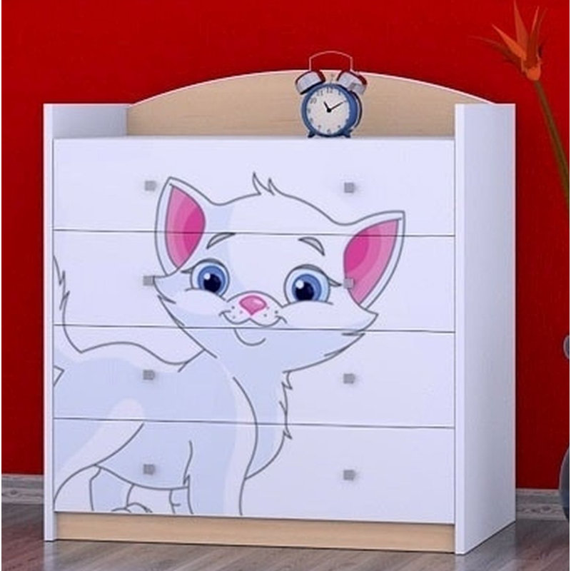 Nickelson Kids 4 - Drawer Chest, Beige