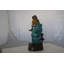 Statue en bronze NIFao par Liliana Mendez, sculpture sur lune, art 21 po x 12 po x H 27 po
