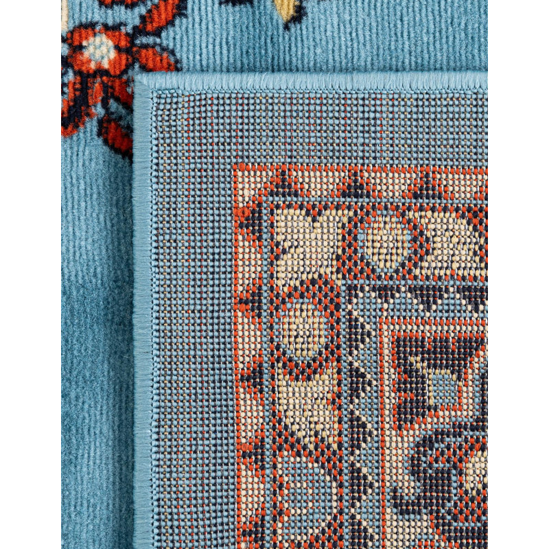 Balthrop Floral Indoor Rug, Rectangle 5'1" x 8'