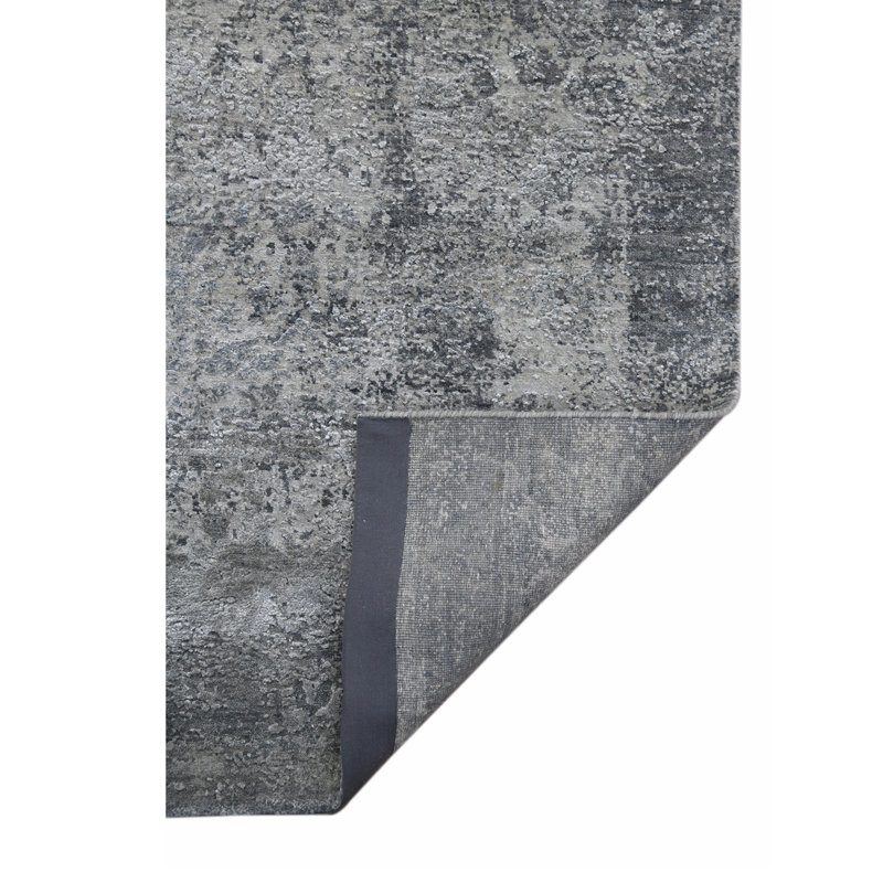 Zenith Abstract Area Rug in Gray, Rectangle 8' x 10'
