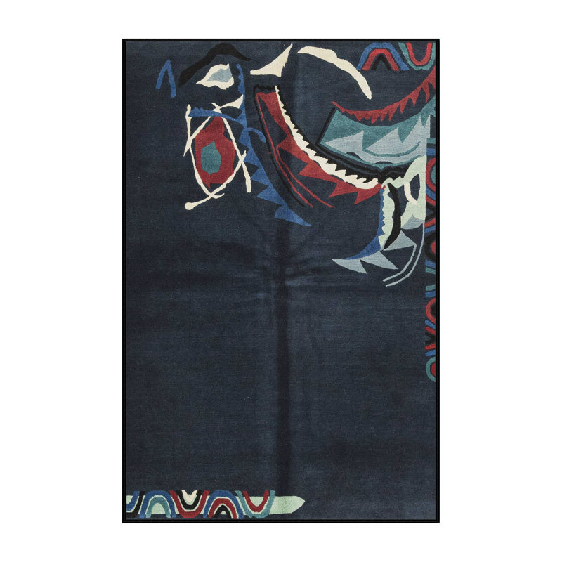 Abstract Indoor Rug, Rectangle 2' x 4'