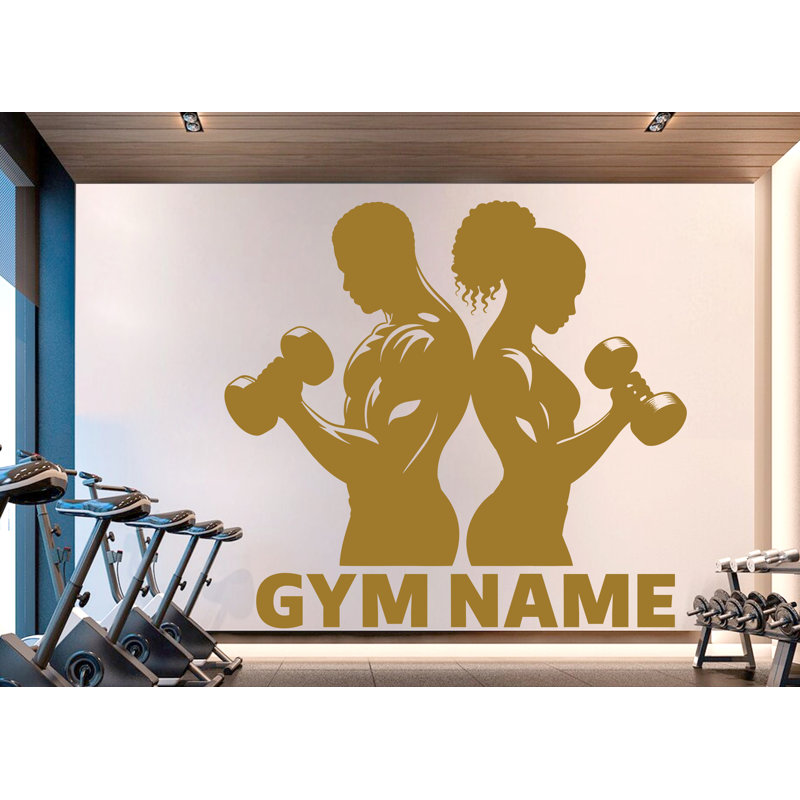 Adhésif décoratif Couple gymnase, H 17 po x l 17 po, Lilas