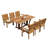 Mastropietro 6 - Person Teak Wood Patio Dining Set with Rectangular Table