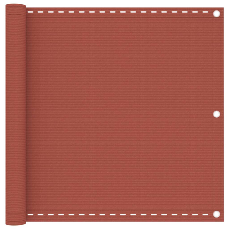 Ilan Balcony Screen Cream 90X400 Cm HDPE, Terracotta