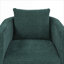 Fauteuil d'appoint compact pivotant à 360 degrés à simple siège, siège rembourré en tissu doux pour les espaces de vie à la maison-827195877