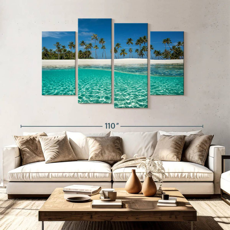 Gillard Crystalline Indian Ocean, H 54 po x l 84 po