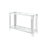 Codman 120cm Glass Top Console Table