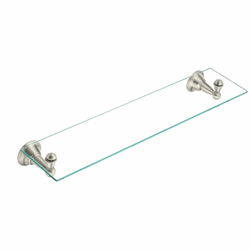SageGlide Brushed Nickel Bathroom Vanity Shelf DN6890BN