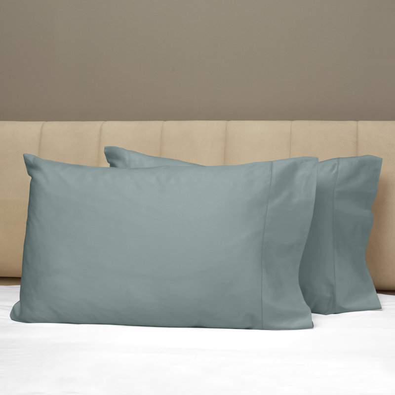 Raffaello Sateen Pillow Case, King Pillowcase, Wilton Blue
