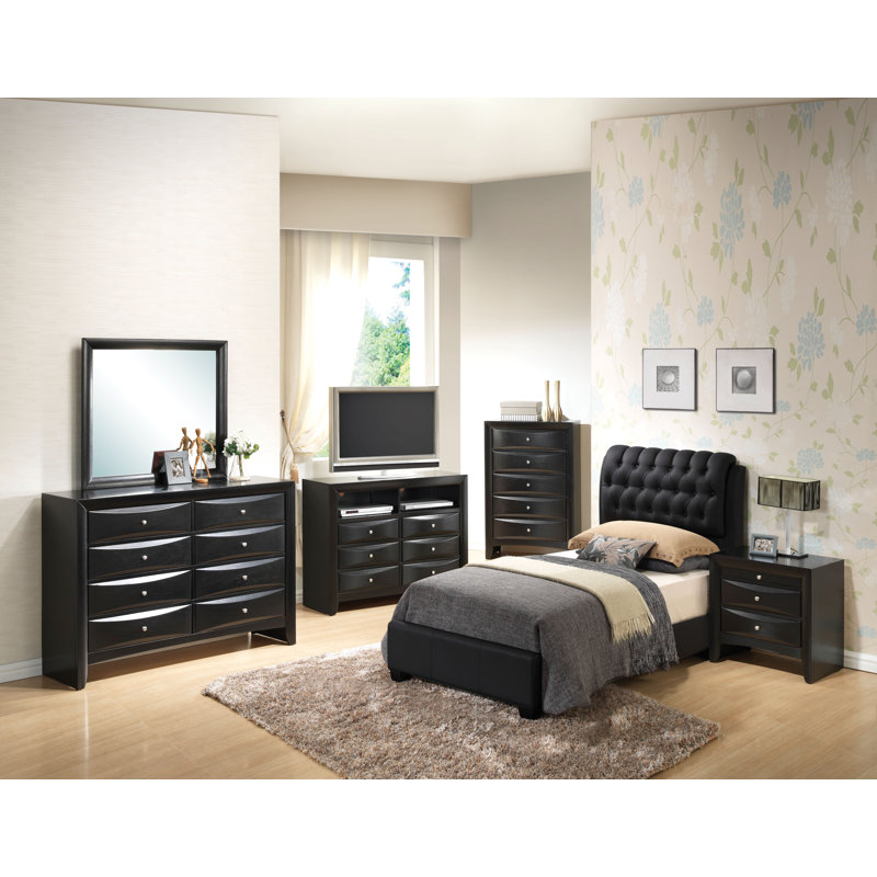 Ensemble de chambre à coucher rembourrée standard