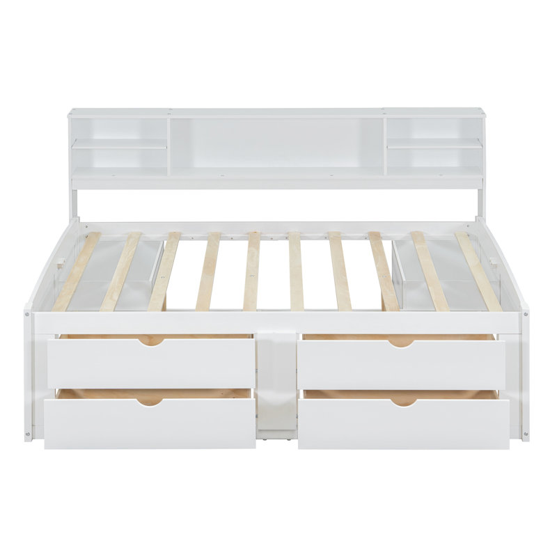 Lits pour enfants en bois pleine grandeur, Blanc