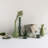 Aveta Tealight Holder Recycleld Glass Bubble Lilypad