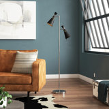 Uniontown 61.5'' Chrome Task Floor Lamp