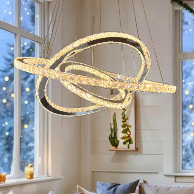 Liubomir 3 - Light Dimmable LED Geometric Chandelier