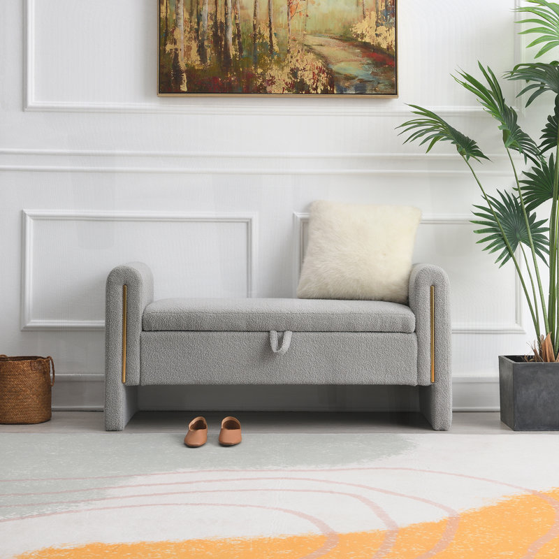 Banc de bout Modern, Gris