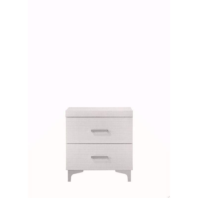 Table de chevet blanche